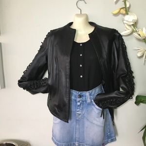 Marcia Italian leather jacket